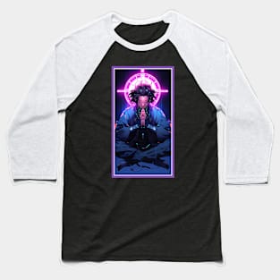 Anime Hero Power Meditation | Quality Anime Artwork | Anime Power Energy Meditation |  Manga Anime Art Baseball T-Shirt